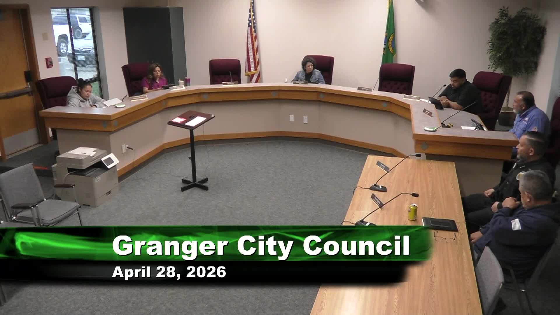 Granger City Council Meeting, April 28, 2026